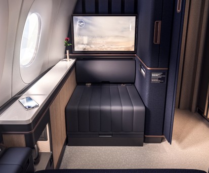 Lufthansa bringt Suiten in der First Class und Schlafreihe in der Economy
