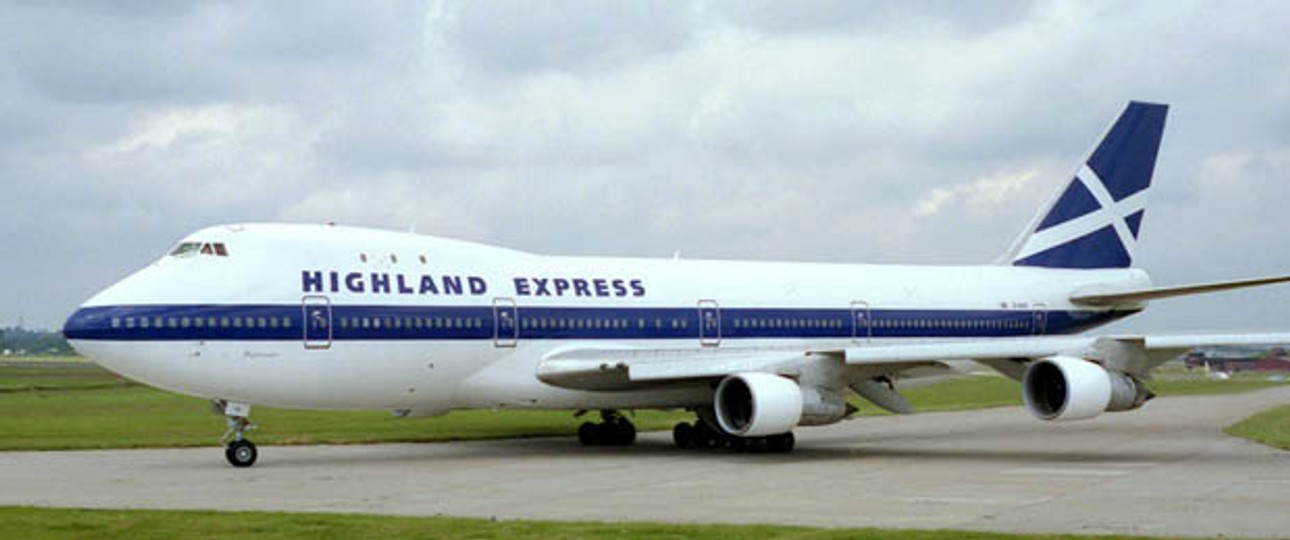 Boeing 747-100 von Highland Express: Die Airline hatte ein kurzes Leben.