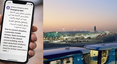 Alarm für Einwohnerinnen und Einwohner: Flughafen Dubai International.