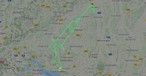 Deutscher Pilot zeichnet Spritze an den Himmel