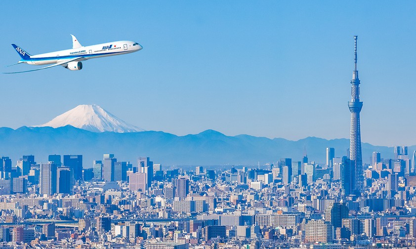Boeing 787-10 von ANA: Fliegt jetzt zwischen japanischen Metropolen.
