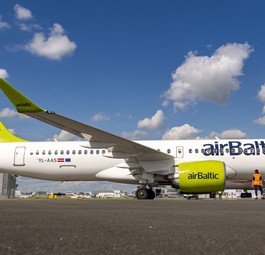 Bisher kommen die Flieger von Air Baltic in einem gelb-grün daher.
