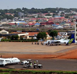 Flughafen Juba: Die Ziele sind eingeschränkt.