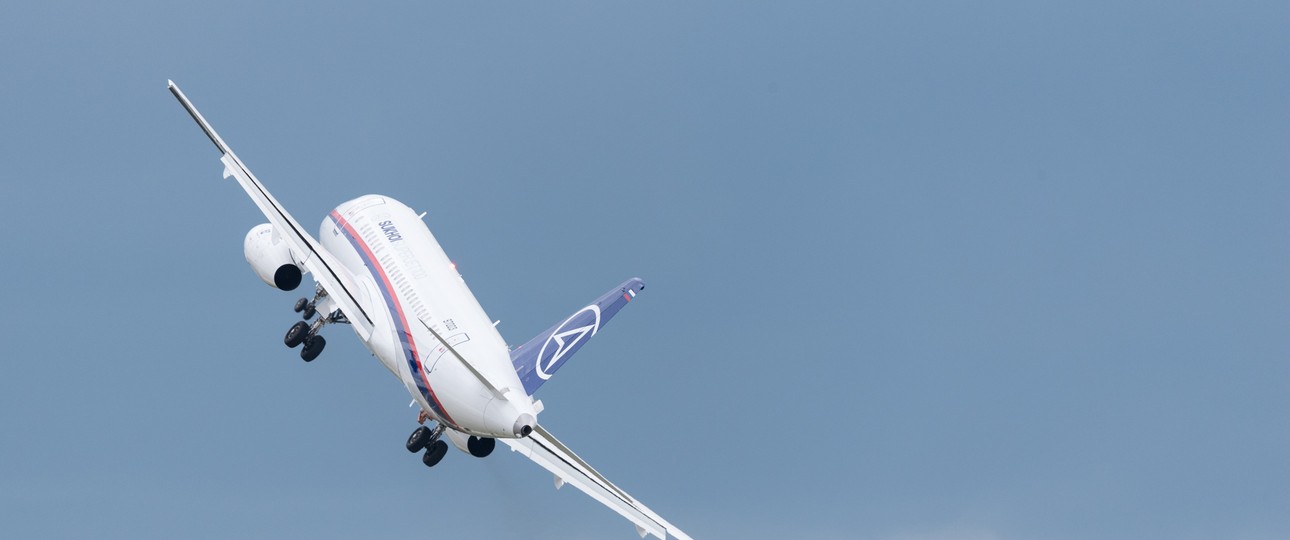 Superjet 100: Iranische Fluggesellschaften bekommen den Russenflieger vorerst nicht.