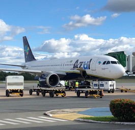 Airbus A320 Neo von Azul am Flughafen São Luis: Die Konzession wird versteigert.