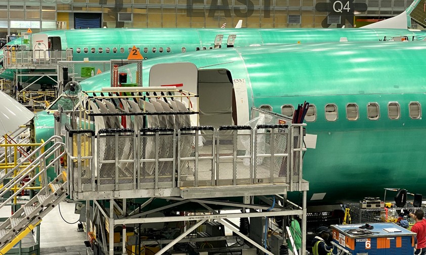 Boeing-Produktion: In 737 Max wurden fehlerhafte Teile gefunden.