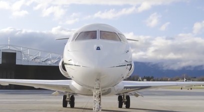 Bombardier Global 6000 von Swiss Private Jet: Landete plötzlich in Russland.