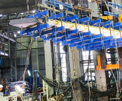 Das MS-21-Seitenleitwerk im Tsagi-Test: In Russland produziert.