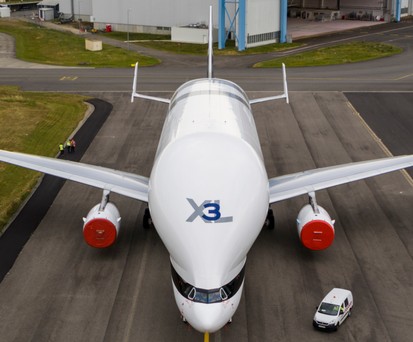 Der dritte Beluga XL: Hat den Betrieb aufgenommen.