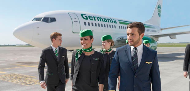 Crew von Germania: Die Boeing 737 werden ausgeflottet.