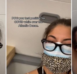Passagierin auf dem WC: Stilles Örtchen für die Quarantäne.
