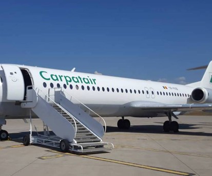 Fokker 100 von Carpatair: Die Maschine mit der Registrierung YR-FKB ist die letzte Fokker 100 im europäischen Linienbetrieb.