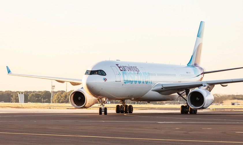 Airbus A330 von Eurowings Discover: Mehrere Flüge wurden umgeleitet oder gestrichen.