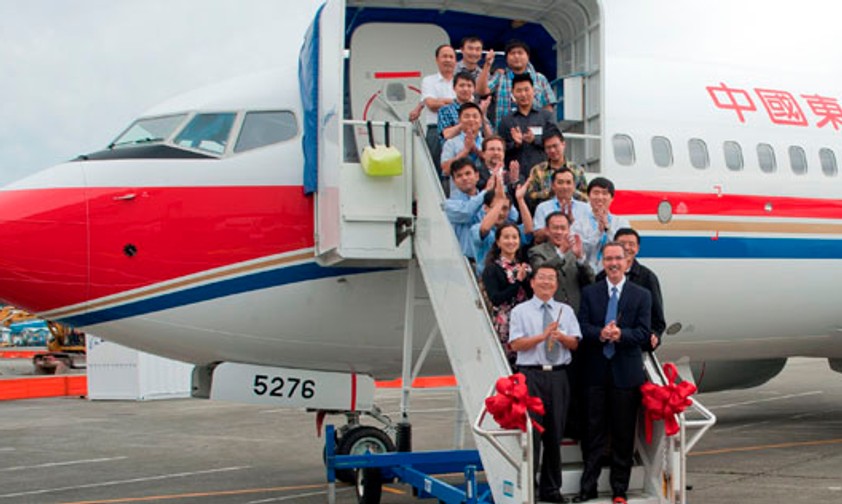 Empfang einer Boeing 737-700 im Jahr 2001: China Eastern expandiert kräftig.