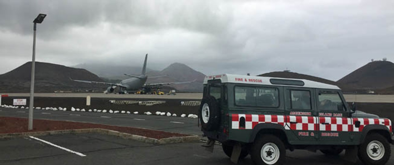 Ascension Island ist eine vulkanische Insel: Das Wideawake Airfield ist eigentlich ihre Lebensader.