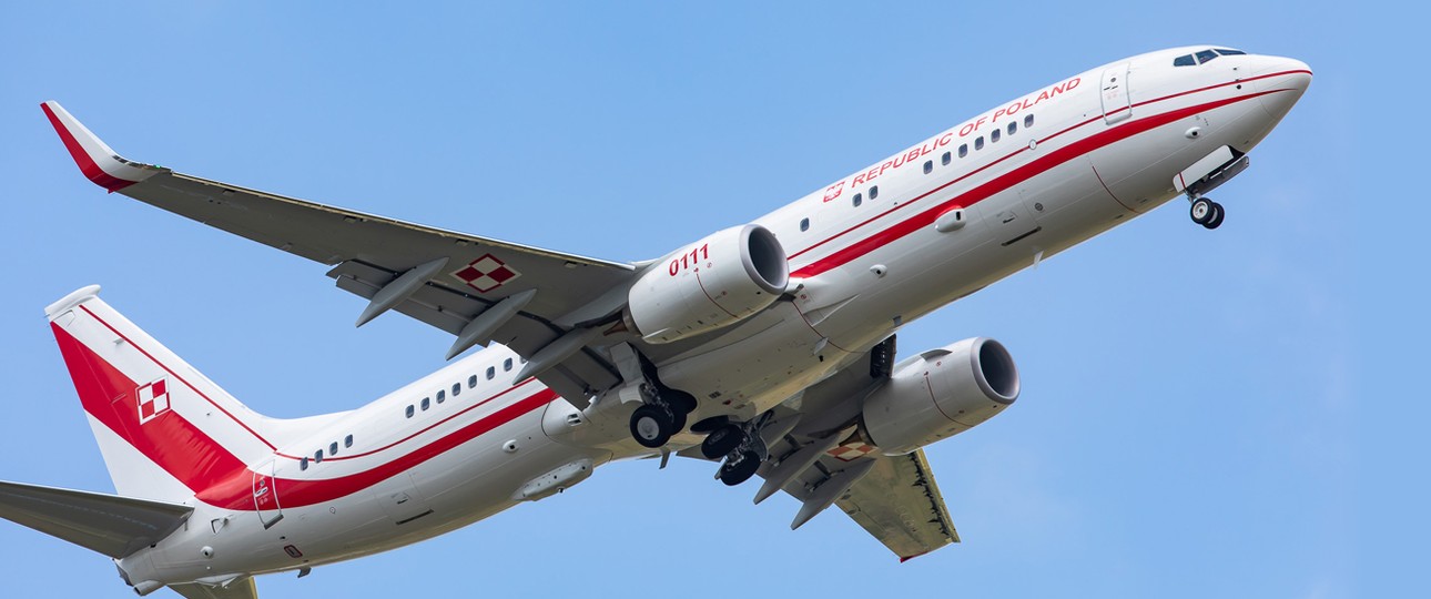 Testflüge für Polens 737: Der neue Flieger bei einem Go-Around in Toulouse.