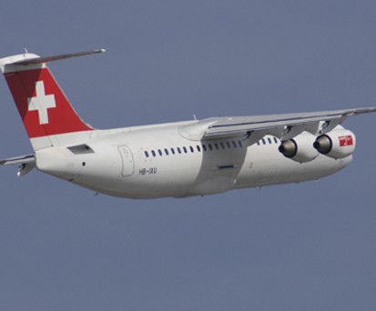 Avro RJ100 von Swiss: Schwerer Zwischenfall.
