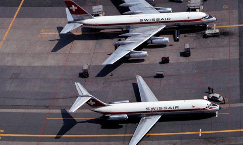 Die Swissair fliegt in den 1970er Jahren weitere Flugzeugtypen wie die DC-9 oder CV-990 Coronado.