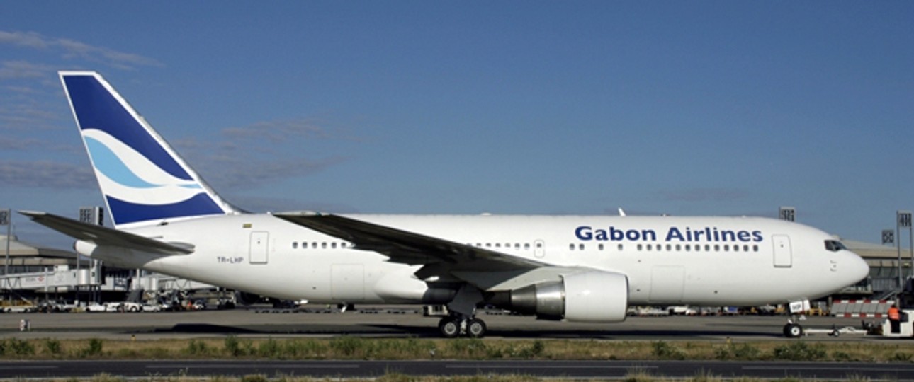 Boeing B767 von Gabon Airlines: In Äthiopien beschlagnahmt.