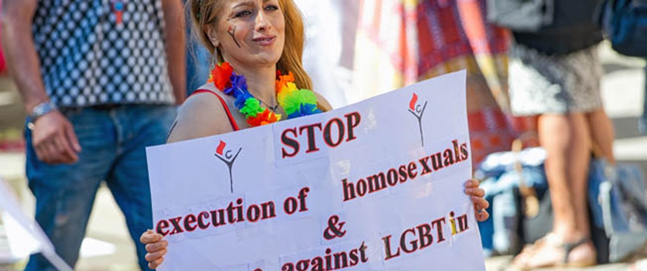 Protest für Homosexuelle im Iran: Die Menschenrechtslage im Land ist katastrophal.