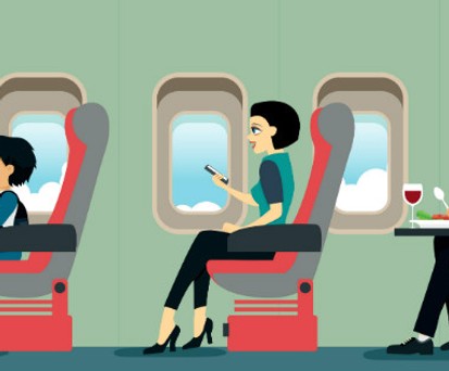 Flugzeug: Sich aus dem Weg zu gehen, ist an Bord schwierig.