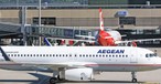 Airbus A320 von Aegean mit dem Kennzeichen SX-DNE: Flog die spezielle Route.