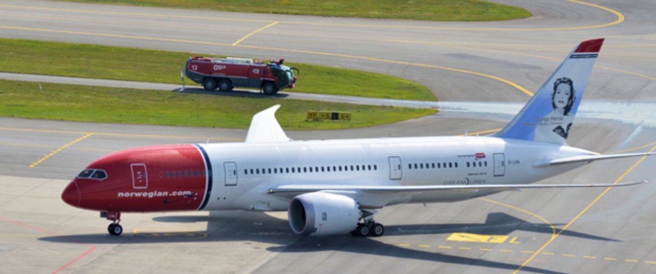 Der erste Dreamliner von Norwegian: Er fliegt ohne Probleme.