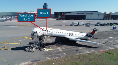 Die zerstörte Bombardier CRJ 900 von Air Canada: Unglückliche Verkettung von diversen Umständen.