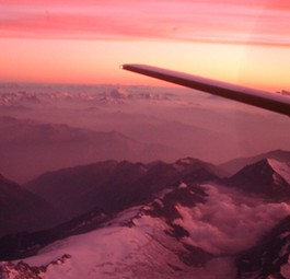 Blick aus einer Maschine von Darwin Airline: Neue Route in Südtirol.
