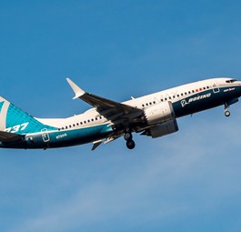 Boeing 737 Max 7: Ein Flugzeug dieses Typs wird nun in China vorgeführt.