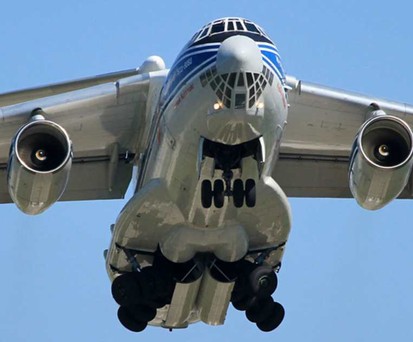 Eine Ilyushin Il-76: Im März kam es fast zu einer Kollision in der Luft.