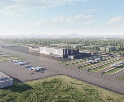 Das geplante Werk in Chengdu: In China soll bis Ende des Jahres eine Flugzeug-Recyclinganlage entstehen.