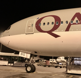 Boeing 777 von Qatar Airways: Teilweise mit leeren Sitzen unterwegs.
