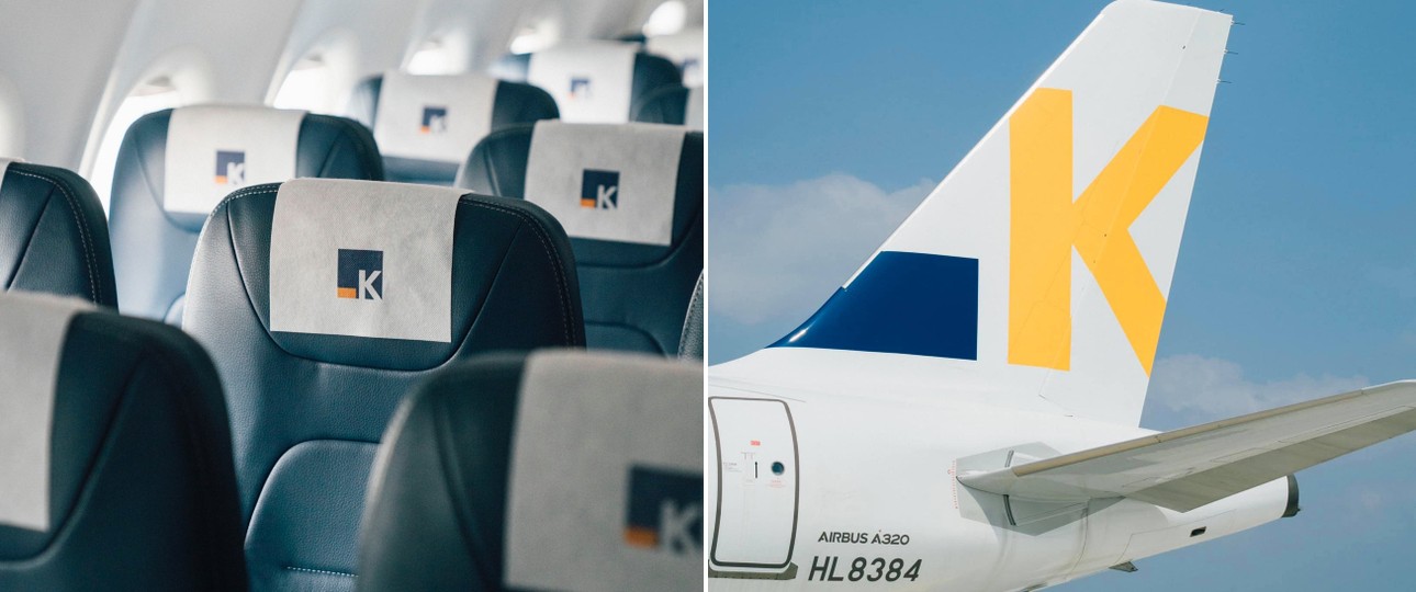 Airbus A320 von Aero K und innen und außen: Erste Flüge nach Jeju.