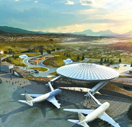 Skizze des Daocheng Yading Airport: Zuerst ein Flug pro Tag.