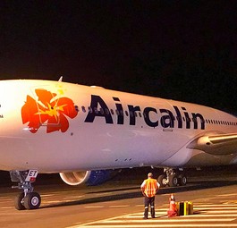 The grounded Airbus A330 Neo of Air Calin.