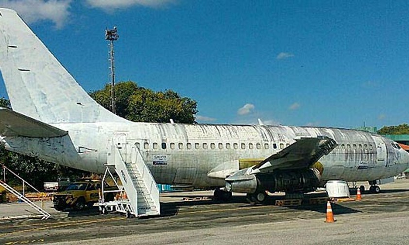 So sah die ehemalige D-ABCE noch vor Kurzem aus. Sie rottete am Flughafen Fortaleza vor sich hin.