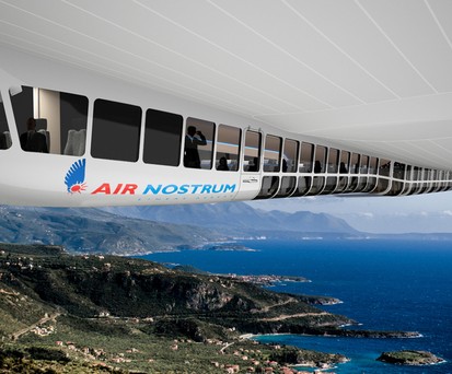 Airlander 10 in den Farben von Air Nostrum: Soll ab 2026 in Spanien unterwegs sein.