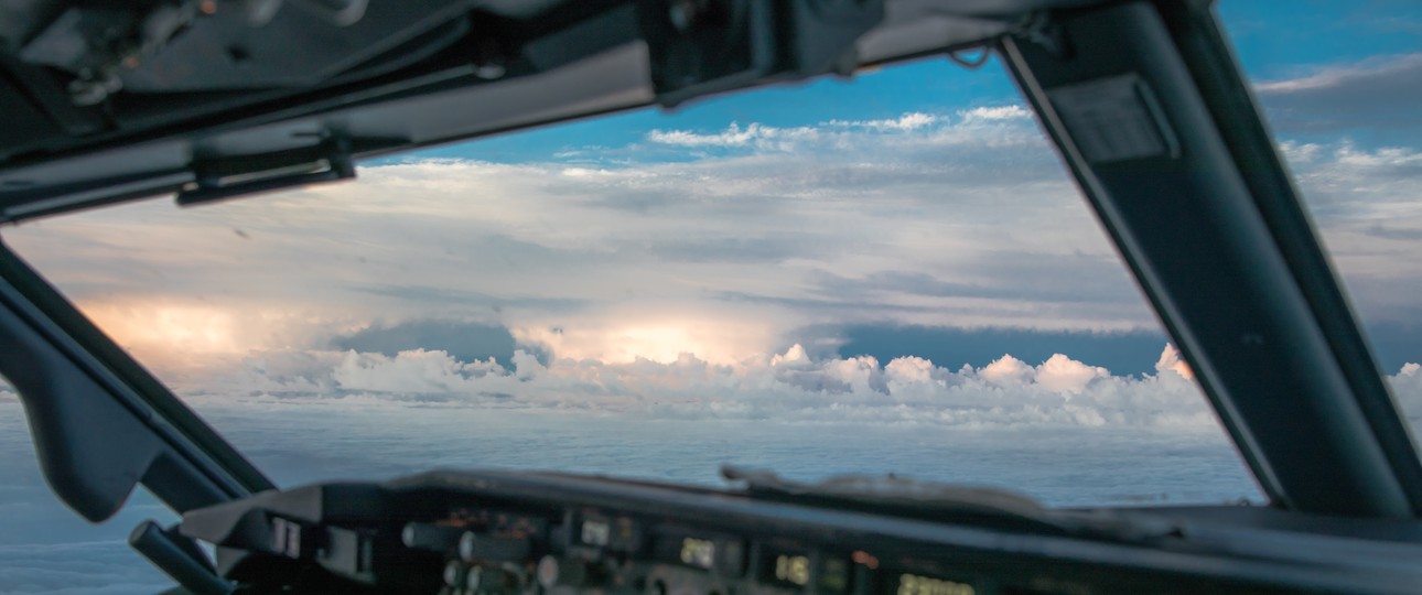 Blick aus dem Cockpit: Crews können direktere Wege finden und effizienter arbeiten.