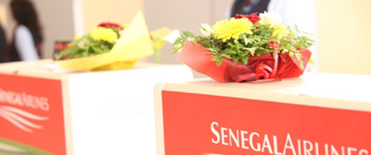 Schalter von Senegal Airlines: Die Fluglinie erfindet sich neu.