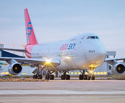 Boeing 747-200 von Geo Sky: Für Maastricht-Flüge braucht sie bald ein anderes Modell.
