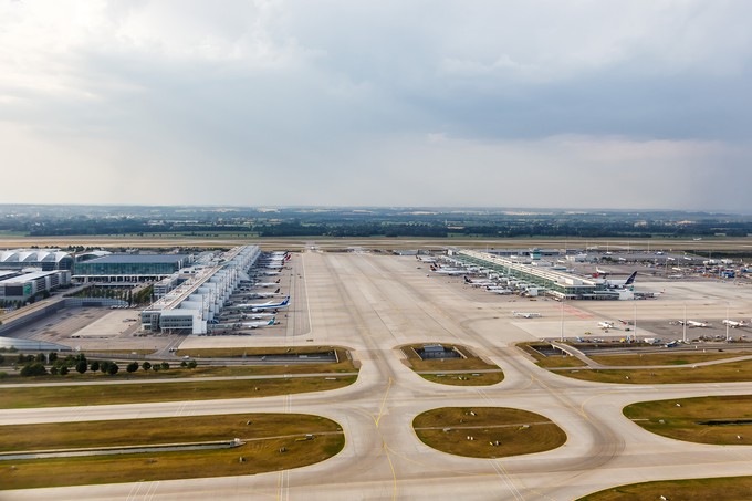 Knapp schaffte es auch der Flughafen München mit 150.000 Bewegungen in die Top zehn.