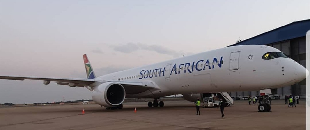 Der erste Airbus A350 von South African Airways.