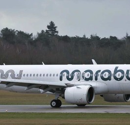 Airbus A320 in Marabu-Lackierung: Absolvierte hat am 24. März einen Testflug.