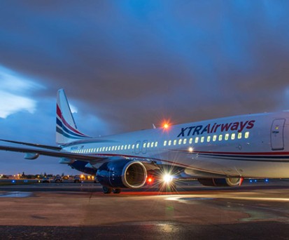 Flugzeug von Xtra Airways: Die Flotte soll auf einen Jet schrumpfen.