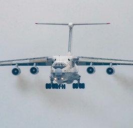 Ilyushin Il-76 im Flug: Das Flugzeug ist das Rückgrat der russischen Frachtfluggesellschaften.