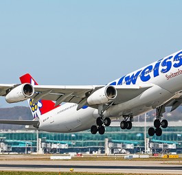 Airbus A340 von Edelweiss: Ausnahmsweise auch unterwegs nach Australien.