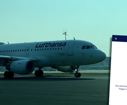 Lufthansa-Jet und gescheiterter Buchungsversuch: Keine Premiere.