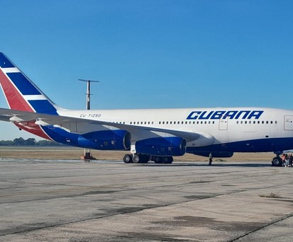 Die llyushin Il 96-300 nach der Rückkehr in Havanna: In Russland gewartet.