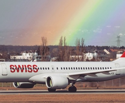Airbus A220 von Swiss in Genf: Piloten wollten sich alkoholisiert ins Cockpit setzen.